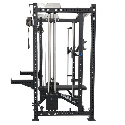 TitanForge Elite M9 Multi-Use Squat Rack with Dual Cable System