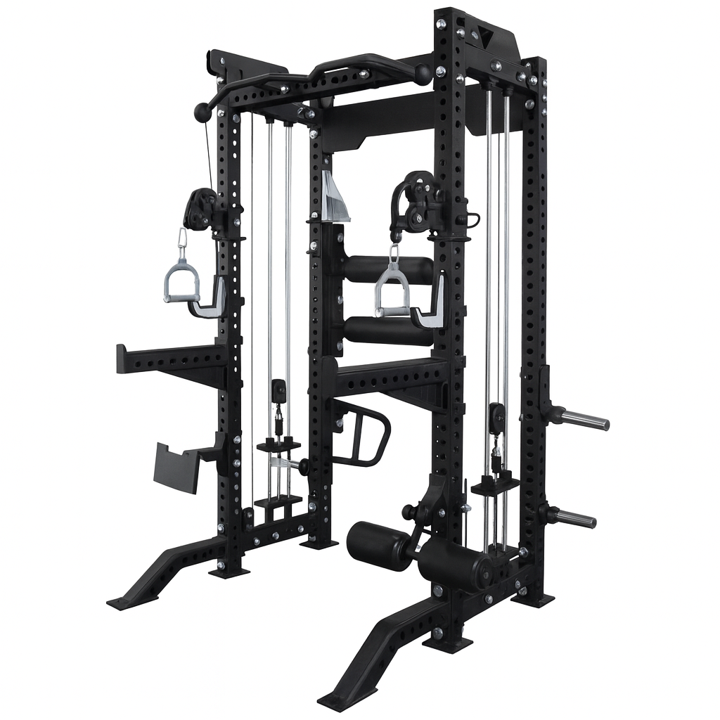 TitanForge Elite M9 Multi-Use Squat Rack with Dual Cable System