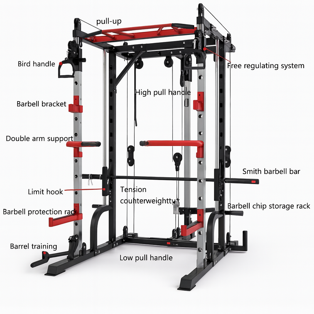IronReign X7 Pro Multi-Use Squat Rack & Functional Trainer