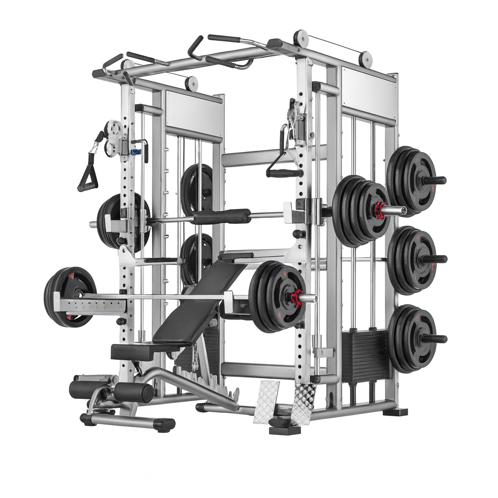 SteelTitan MX9000 All-In-One Multi-Use Squat Rack & Functional Trainer