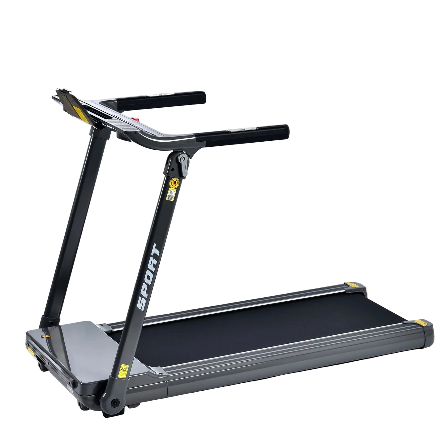 Folding Electric 3.5HP Treadmill Medium Running Machine Motorised Gym 330Lbs Treadmill Foldable for Home Gym Fitness Workout Jogging Walking,Electric Motorized Power 14KM/H