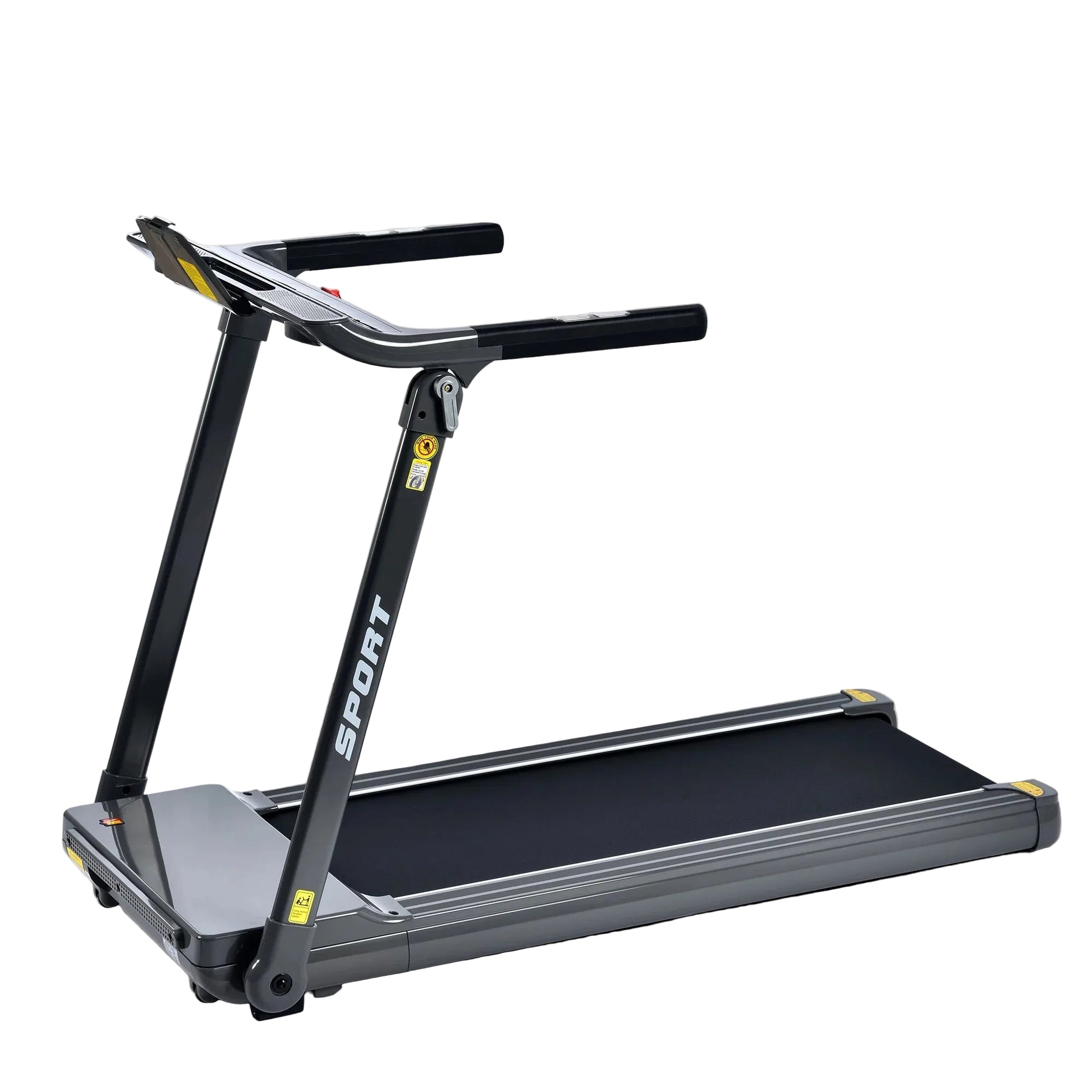 Folding Electric 3.5HP Treadmill Medium Running Machine Motorised Gym 330Lbs Treadmill Foldable for Home Gym Fitness Workout Jogging Walking,Electric Motorized Power 14KM/H