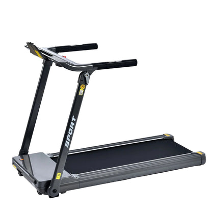 Folding Electric 3.5HP Treadmill Medium Running Machine Motorised Gym 330Lbs Treadmill Foldable for Home Gym Fitness Workout Jogging Walking,Electric Motorized Power 14KM/H