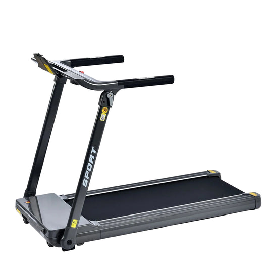 Folding Electric 3.5HP Treadmill Medium Running Machine Motorised Gym 330Lbs Treadmill Foldable for Home Gym Fitness Workout Jogging Walking,Electric Motorized Power 14KM/H