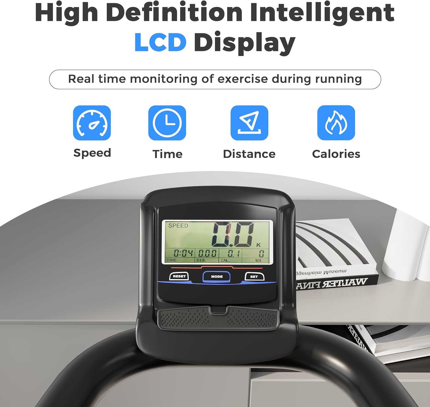 Sturdy Curved Manual Treadmill, Non Electric Motorized Treadmill | 4 Resistance Levels, Display Speed, Time, Distance, Calories, Easy Install, 440LBS Capacity, for Home/Gym/Hotel/Rehab (FBA)